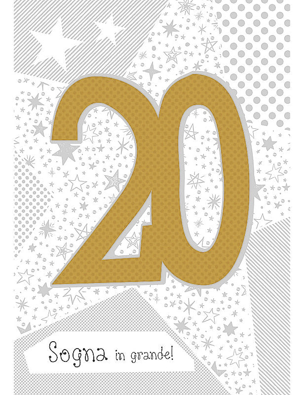 Bigl. Compleanno 20 Anni Special C/appl.