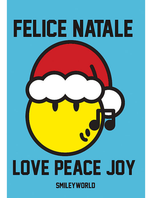 Biglietto Natale Smile C/glitter