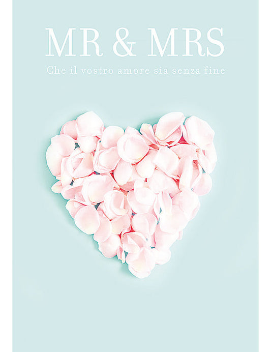 Biglietto Matrimonio C/glitter