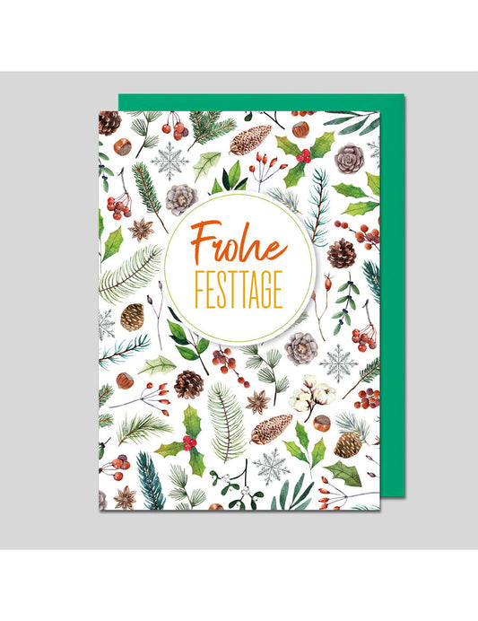 Doppelkarte. Weihnachten