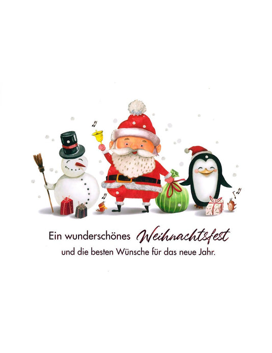 Doppelkarte. Weihnachtsmann
