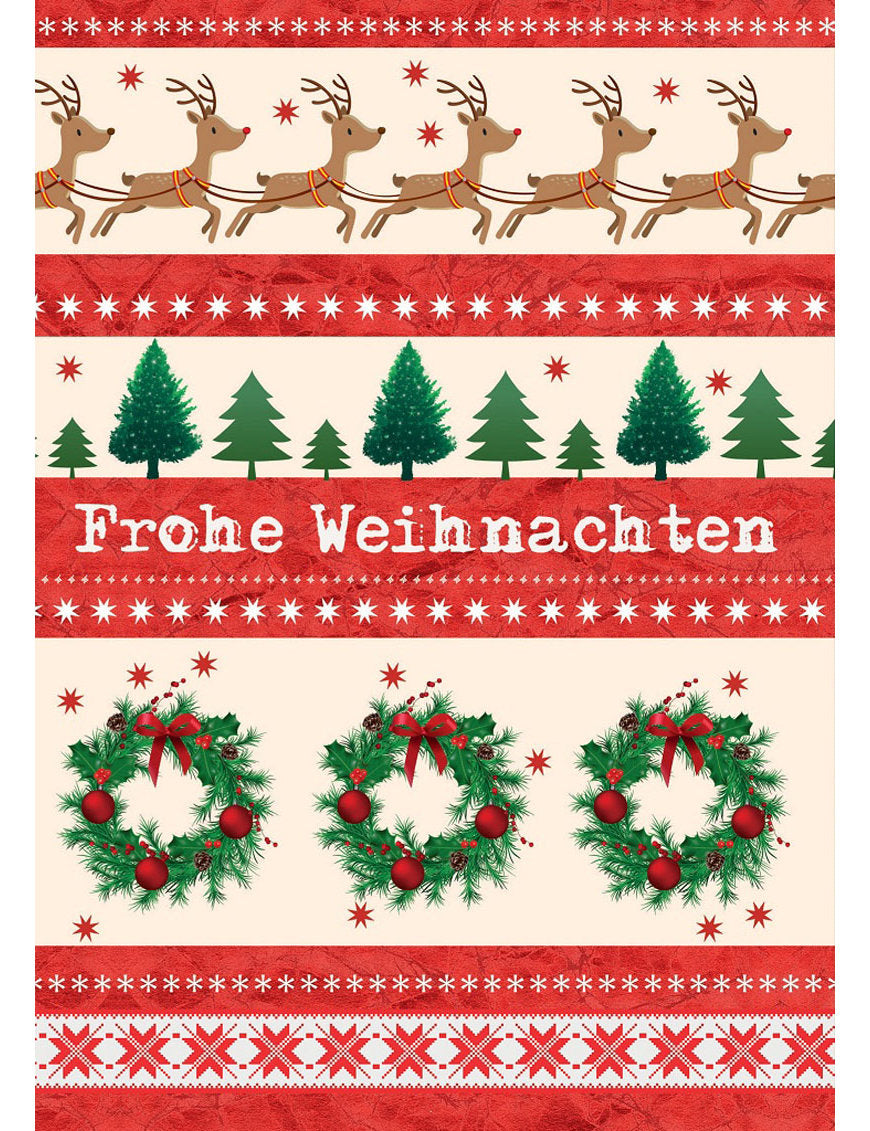 Doppelkarte. Frohe Weihnachten