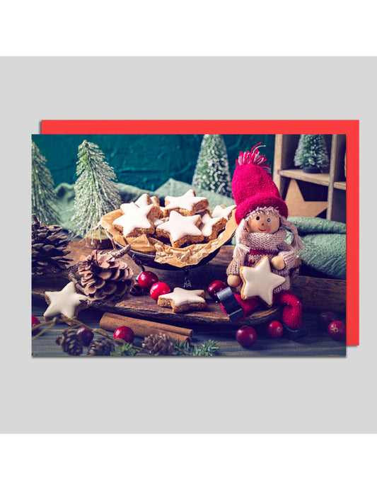 Doppelkarte. Weihnachtszeit /blanko