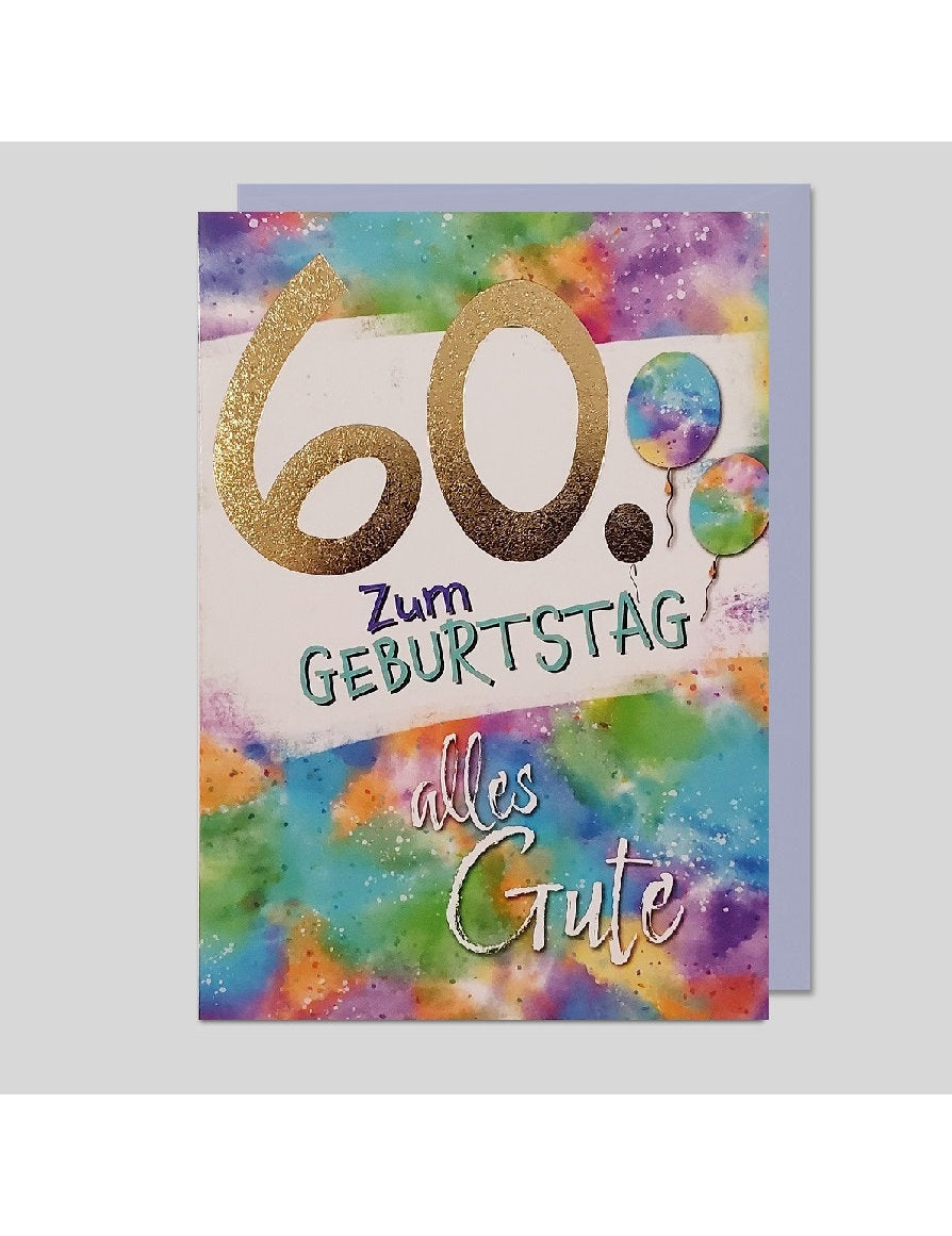 Doppelkarte / Zum 60. Geburtstag