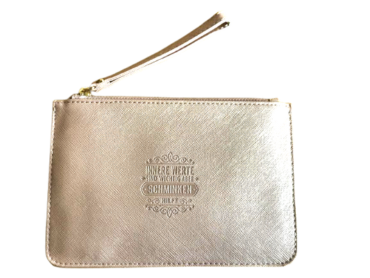 'Innere Werte' Clutch- und Kosmetiktasche