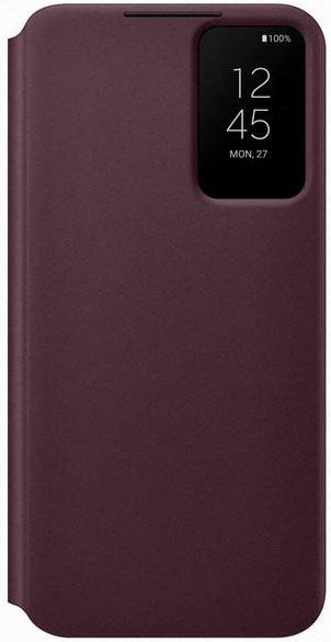 Samsung Smart Clear View Cover für Galaxy S22+ - burgundy - Retoure