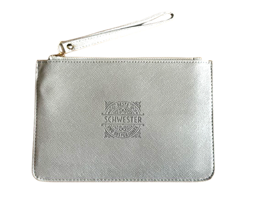 'Schwester' Clutch- und Kosmetiktasche