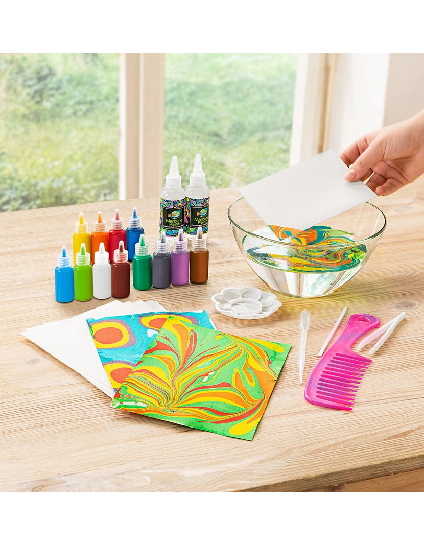 Marmorierfarben-Set, 12 Farben