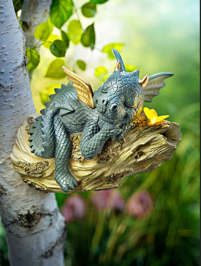 Solar-Deko "Drache und Schmetterling"