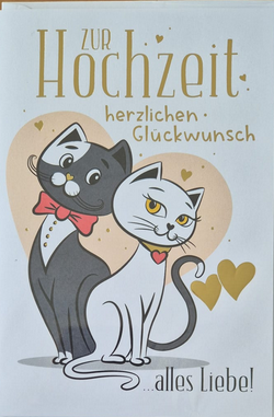 Zur Hochzeit herzlichen Glückwunsch (B6)