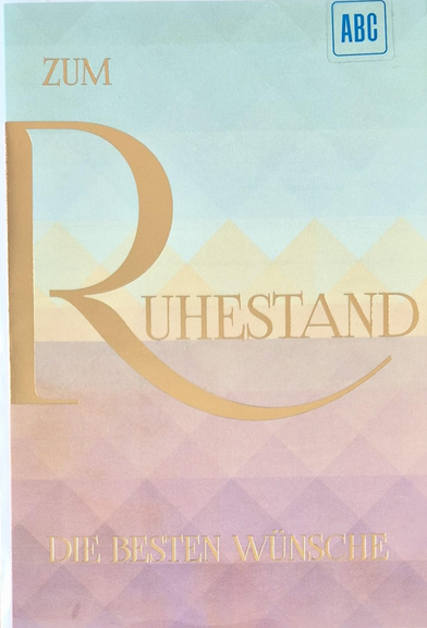Zum Ruhestand die besten Wünsche (B6)