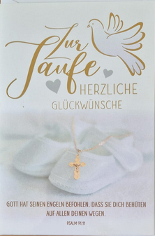 Zur Taufe herzliche Glückwünsche (B6)