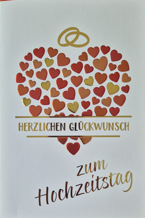 Herzlichen Glückwunsch zum Hochzeitstag (B6)
