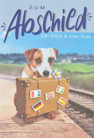 Zum Abschied Viel Glück & alles Gute (B6)