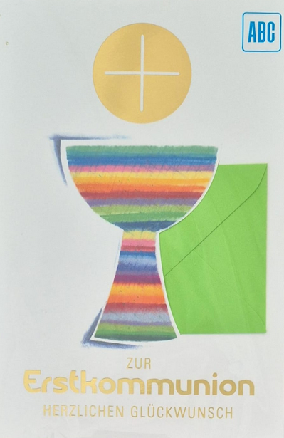 Zur Erstkommunion Herzlichen Glückwunsch (B6)