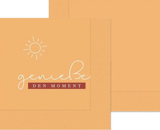Serviette Geniesse den Moment 20St.