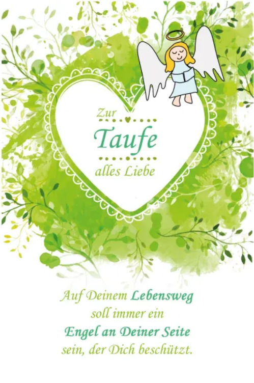 Zur Taufe alles Liebe (B6)