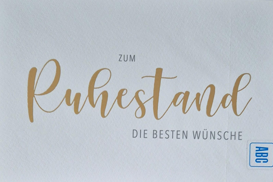 Zum Ruhestand die besten Wünsche (B6)
