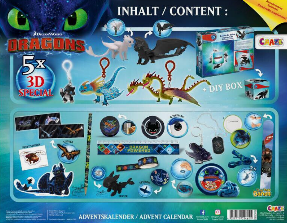 Adventskalender Dreamworks Dragons
