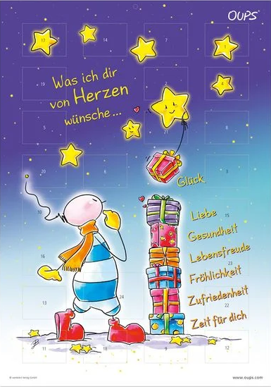 Oups Adventkalender Was ich dir von herzen wünsche...
