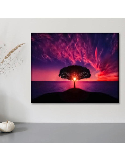 Diamond Painting "Baum im Sonnenuntergang "50 x 40 cm