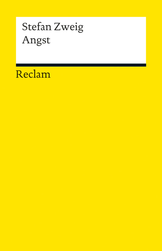 Angst. Novelle (Stefan Zweig)