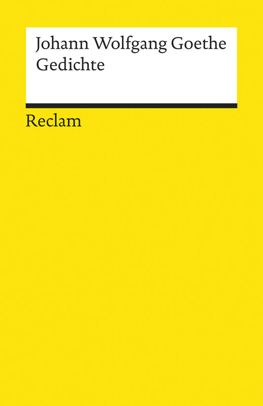 Gedichte (Johann Wolfgang Von Goethe)