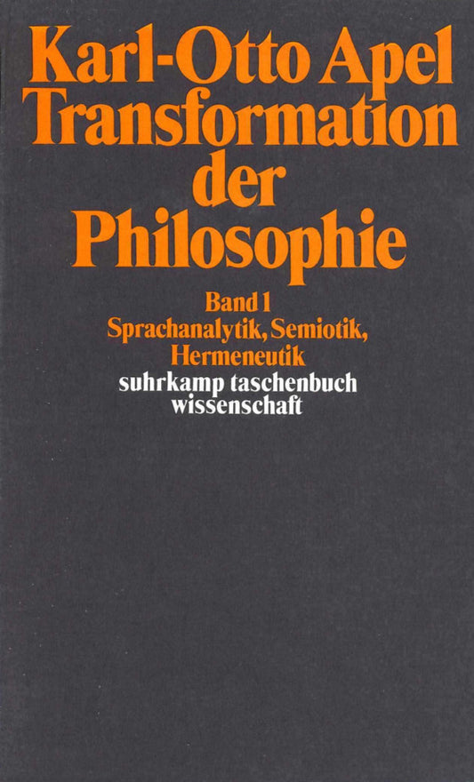 Transformation der Philosophie.Bd.1 (Karl-Otto Apel)