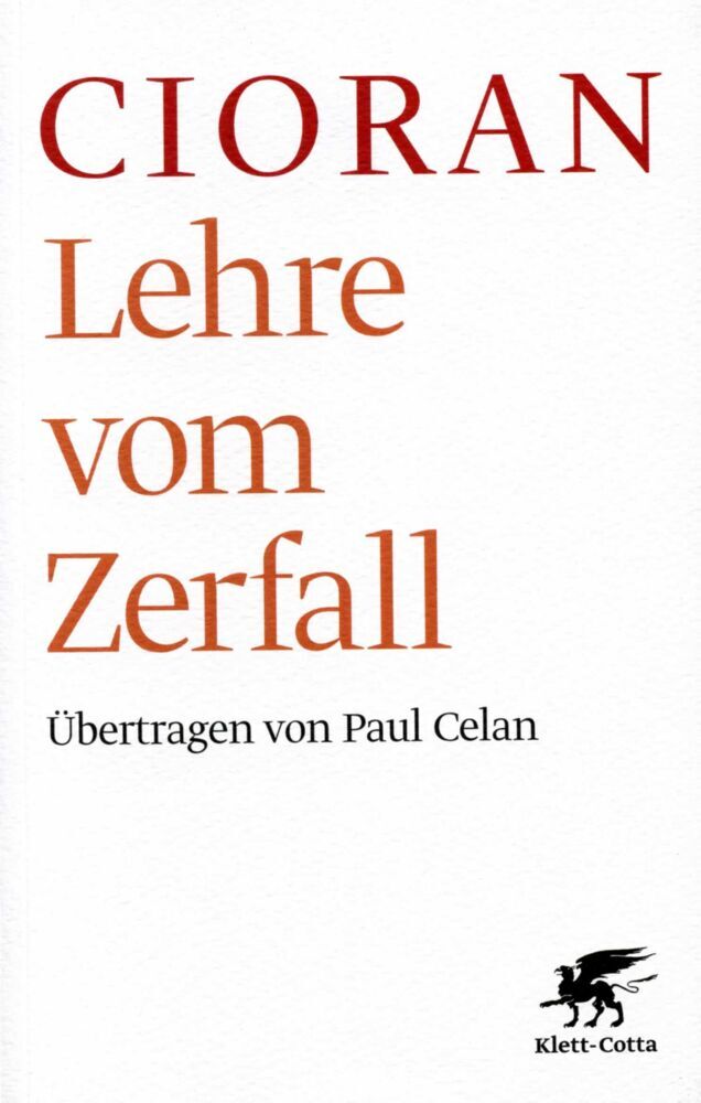 Lehre vom Zerfall (Emile M. Cioran)