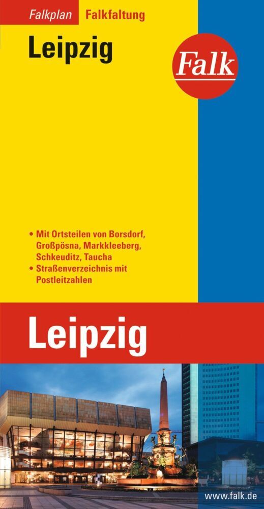 Falk Stadtplan Falkfaltung Leipzig 1:22.500