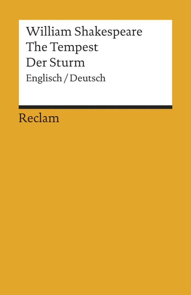 The Tempest / Der Sturm. Englisch/Deutsch (William Shakespeare)