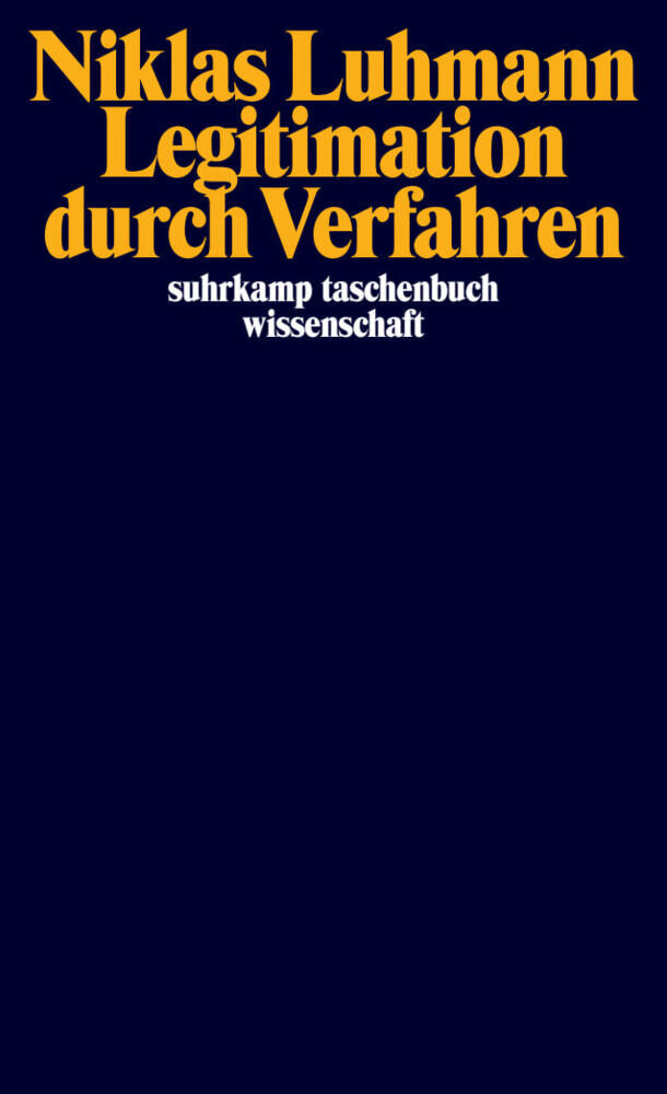 Legitimation durch Verfahren (Niklas Luhmann)