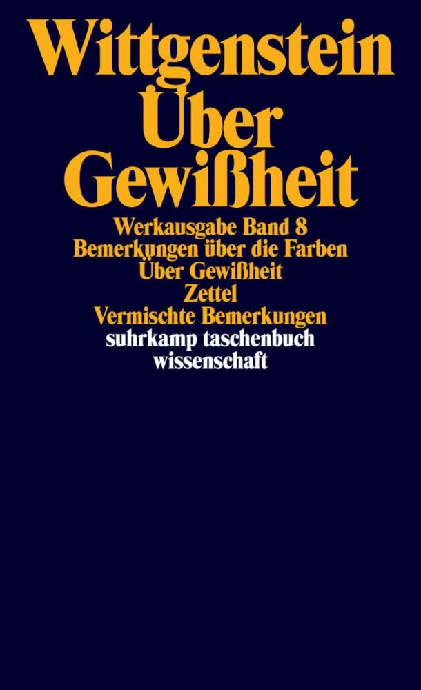 Werkausgabe.Bd.8 (Ludwig Wittgenstein)