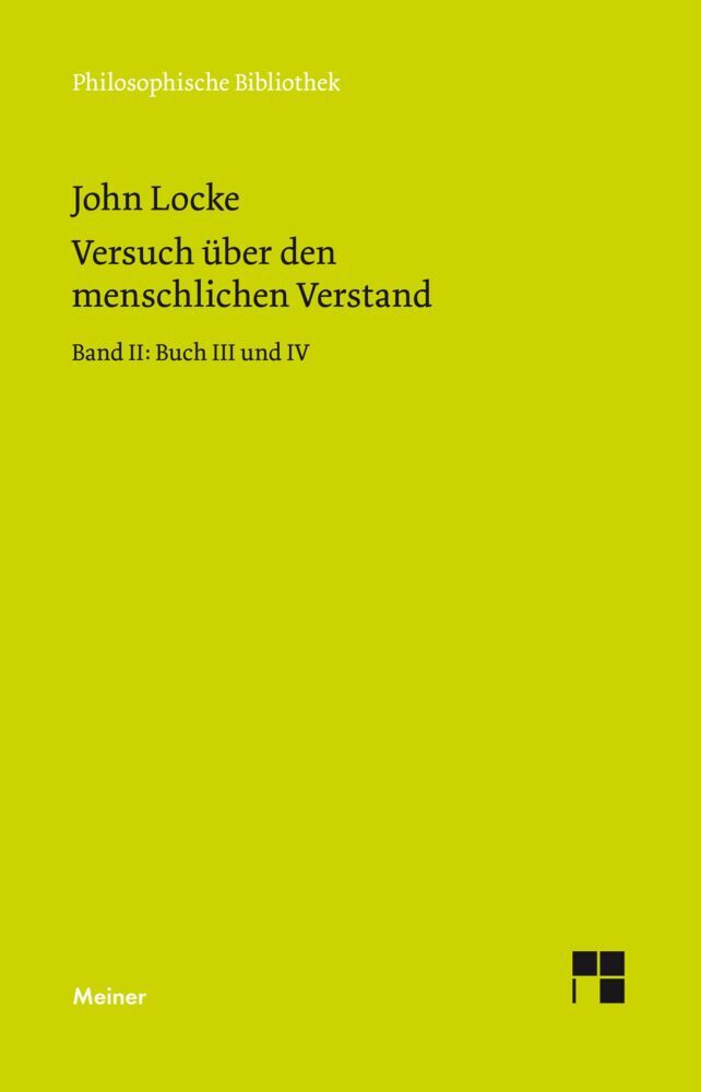 Versuch über den menschlichen Verstand. Band II.Tl.2 (John Locke)