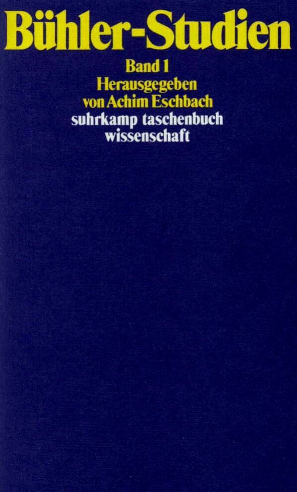 Bühler-Studien.Bd.1