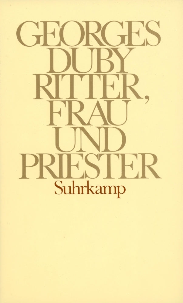 Ritter, Frau und Priester (Georges Duby)