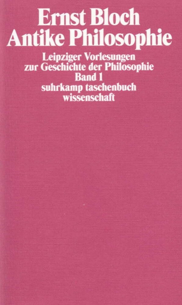 Leipziger Vorlesungen zur Geschichte der Philosophie 1950-1956, 4 Teile (Ernst Bloch)