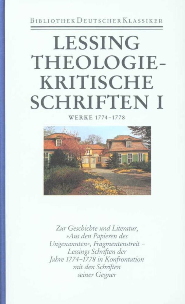 Werke 1774-1778 (Gotthold Ephraim Lessing)