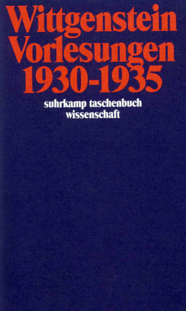Vorlesungen 1930-1935 (Ludwig Wittgenstein)