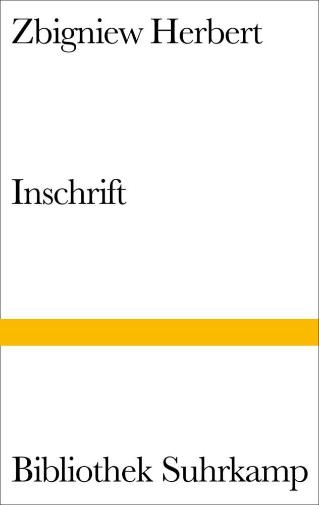 Inschrift (Zbigniew Herbert)