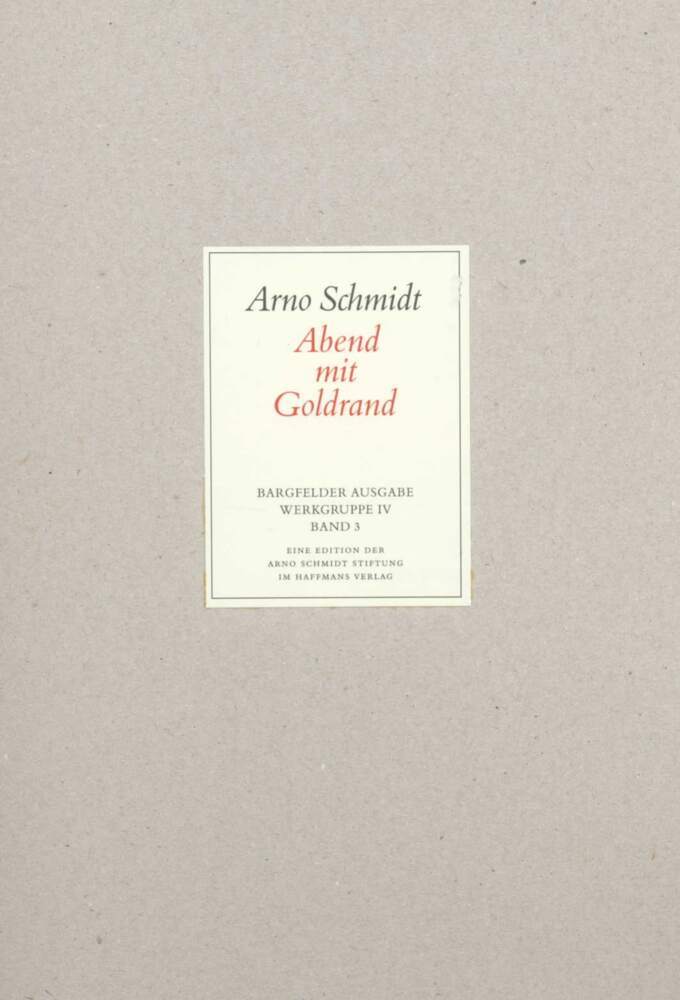Abend mit Goldrand (Arno Schmidt)