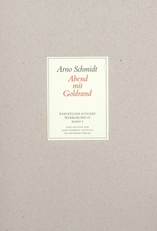 Abend mit Goldrand (Arno Schmidt)