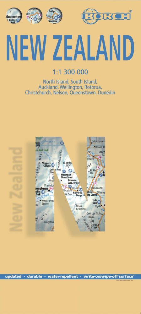 Borch Map Neuseeland. New Zealand