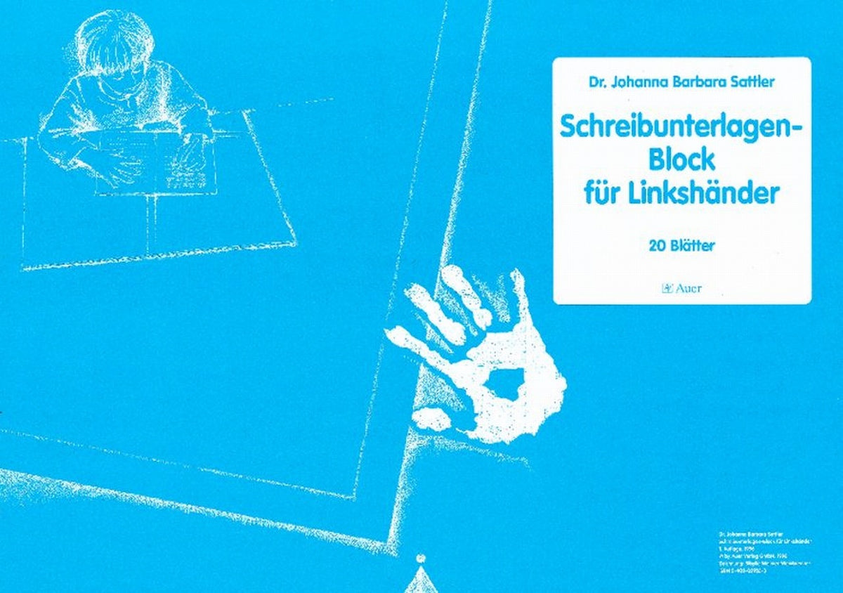 Schreibunterlagenblock für Linkshänder (20 Blätter) (Barbara Sattler)