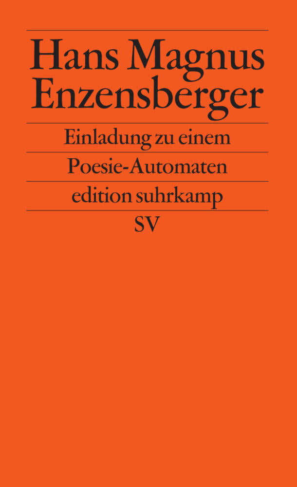 Einladung zu einem Poesie-Automaten (Hans Magnus Enzensberger)