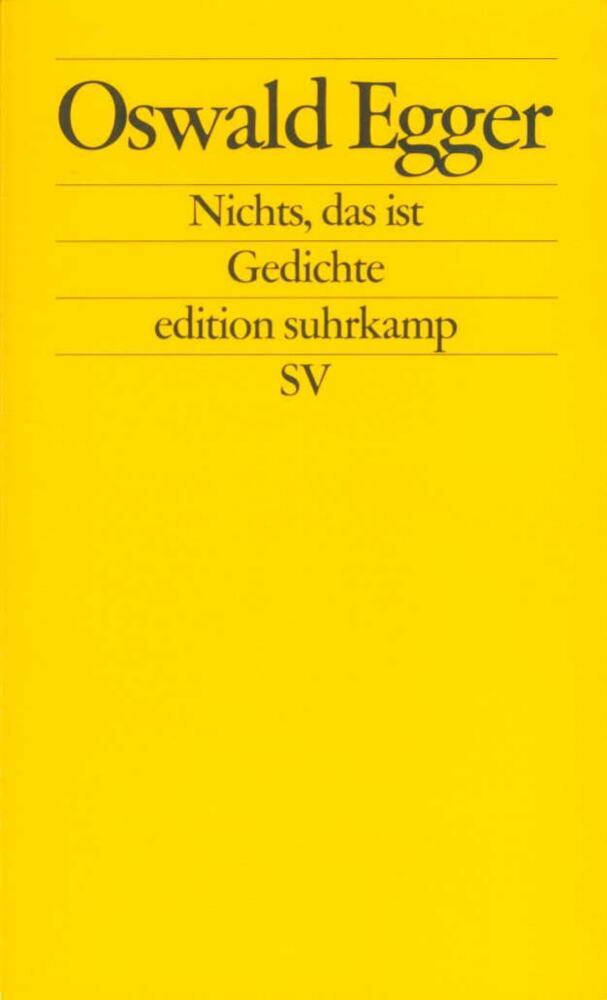 Nichts, das ist (Oswald Egger)