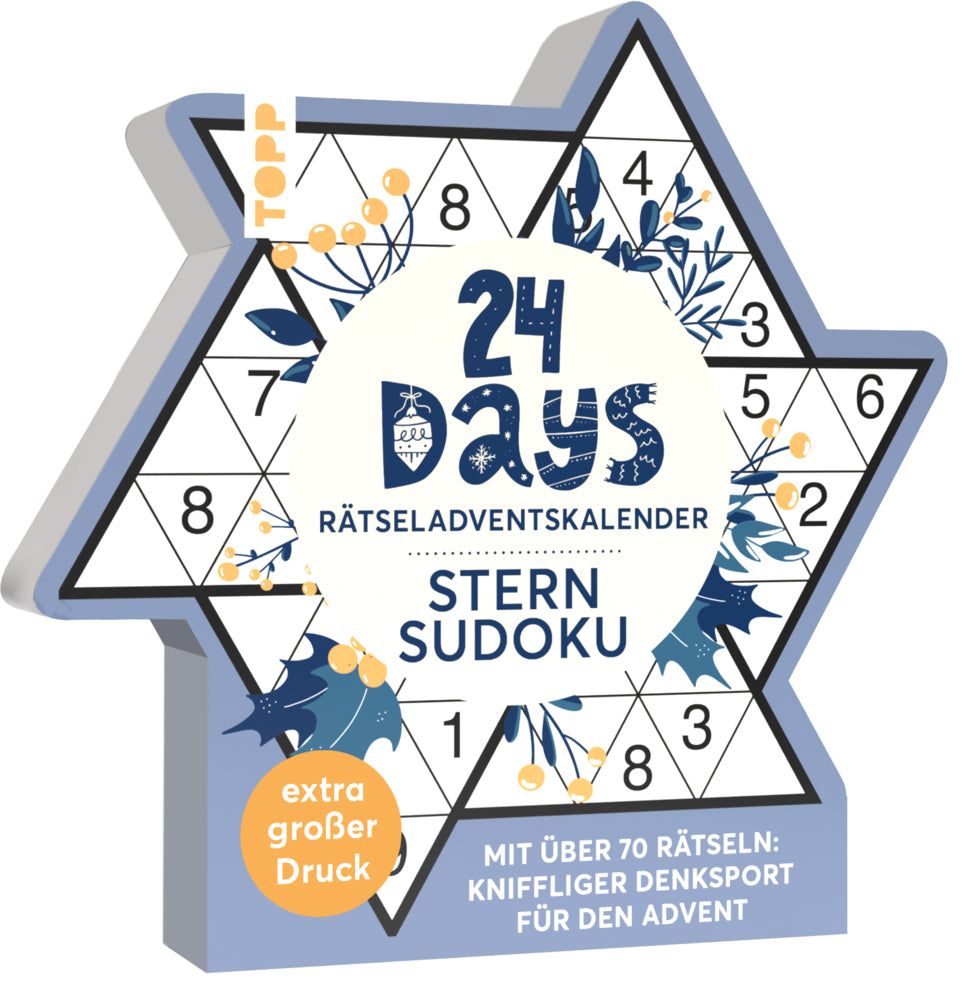 24 DAYS RÄTSELADVENTSKALENDER - Sternsudoku (Frechverlag)