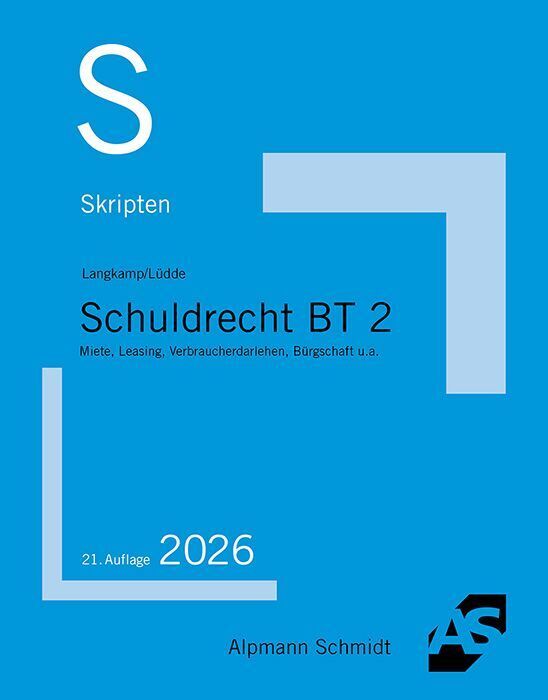 Skript Schuldrecht BT 2 (Tobias Langkamp)