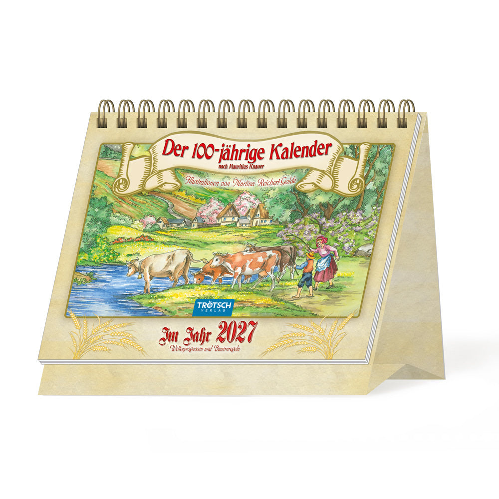 TRÖTSCH - Aufstellkalender Der 100-jährige Kalender 2027 (Trötsch Verlag Gmbh & Co.Kg)