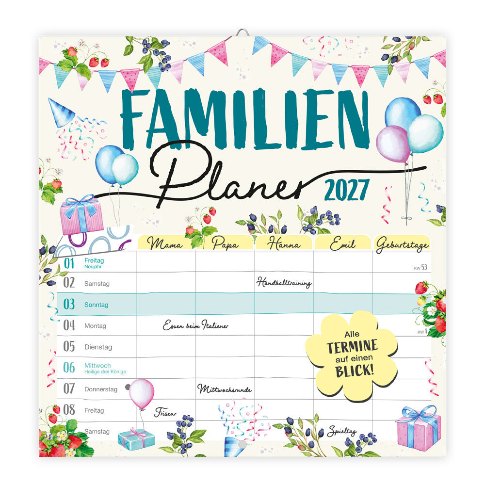 TRÖTSCH - Broschürenkalender Familienplaner 2027 (Trötsch Verlag Gmbh & Co.Kg)